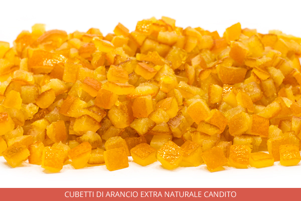 Cubetti di arancio extra naturale candito - Ambrosio