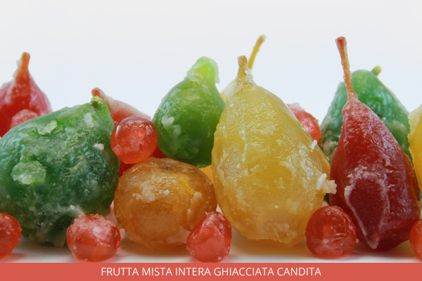 Frutta mista intera ghiacciata candita - Ambrosio