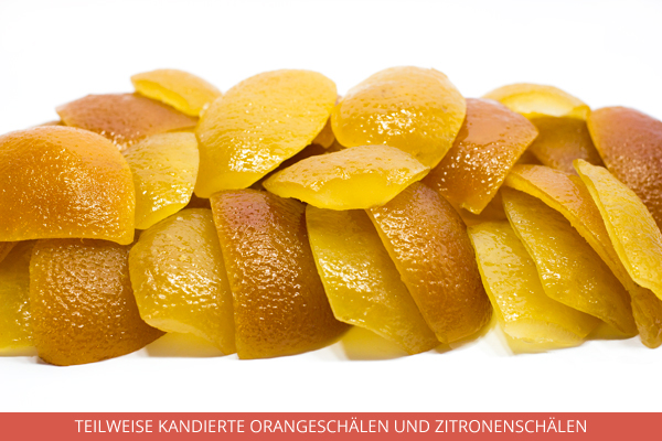 Teilweise Kandierte Orangeschälen und Zitronenschälen - Ambrosio